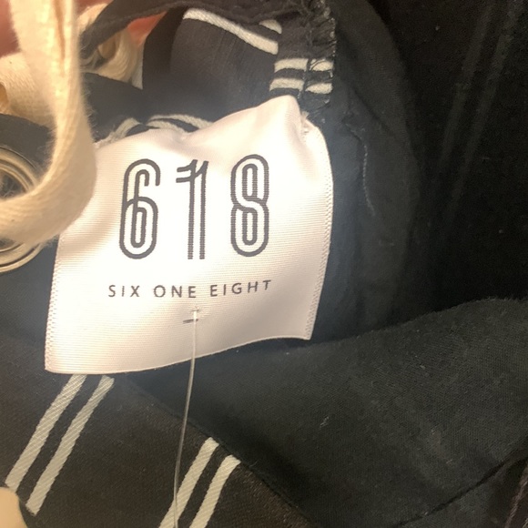 Black & White Stripped Jumpsuit - Picture 5 of 9